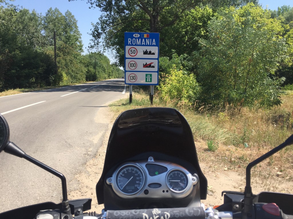 Rumunské hranice na motorkách