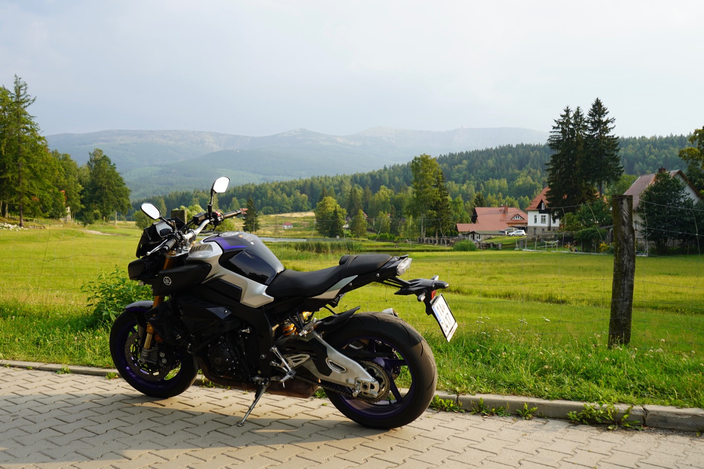 Yamaha MT-10 SP na výletě v Polsku